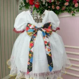 Vestido Junino Infantil Banana Club Noivinha 4 Modelos