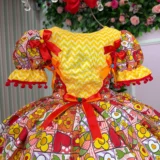 Vestido Junino Infantil Marie Quermesse de Luxo