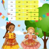 Vestido Junino Infantil Marie Quermesse de Luxo