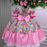 Vestido Junino Infantil Marie Quermesse de Luxo