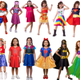 Vestido Fantasia Infantil Temático Estampado 12 Modelos
