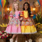 Vestido Junino Infantil Marie Quermesse de Luxo