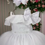 Vestido Infantil Bella Child Martina Lese Tule Cinto Pérolas