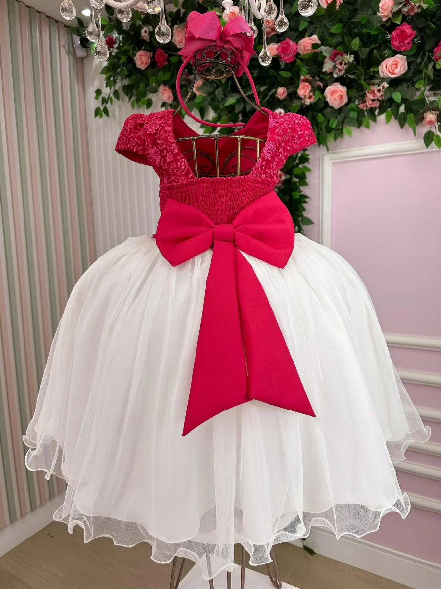 Vestido Midi Juvenil Vila Lele Sabrina Borboletas e Tule