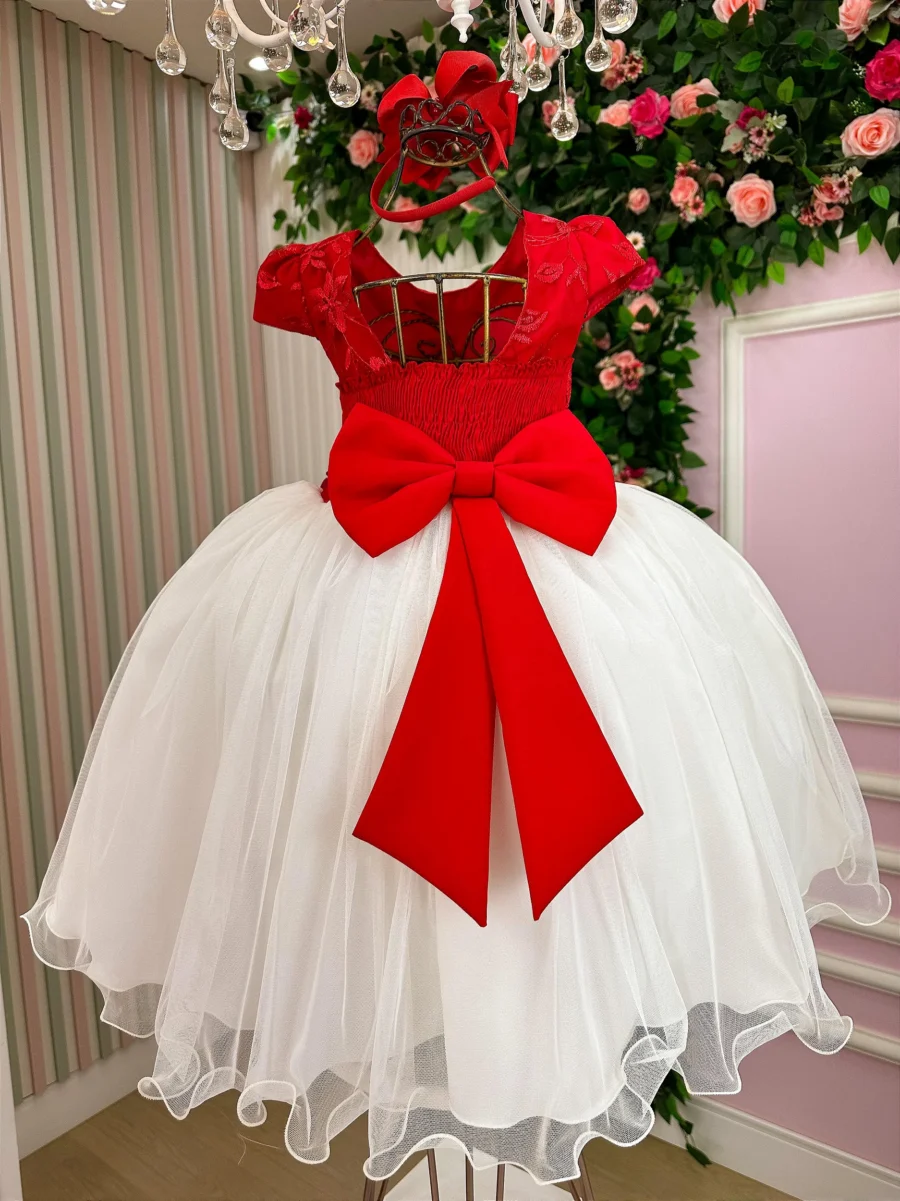 Vestido Midi Juvenil Vila Lele Sabrina Borboletas e Tule