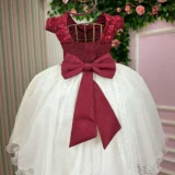 Vestido Midi Juvenil Vila Lele Sabrina Borboletas e Tule