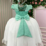 Vestido Midi Juvenil Vila Lele Sabrina Borboletas e Tule