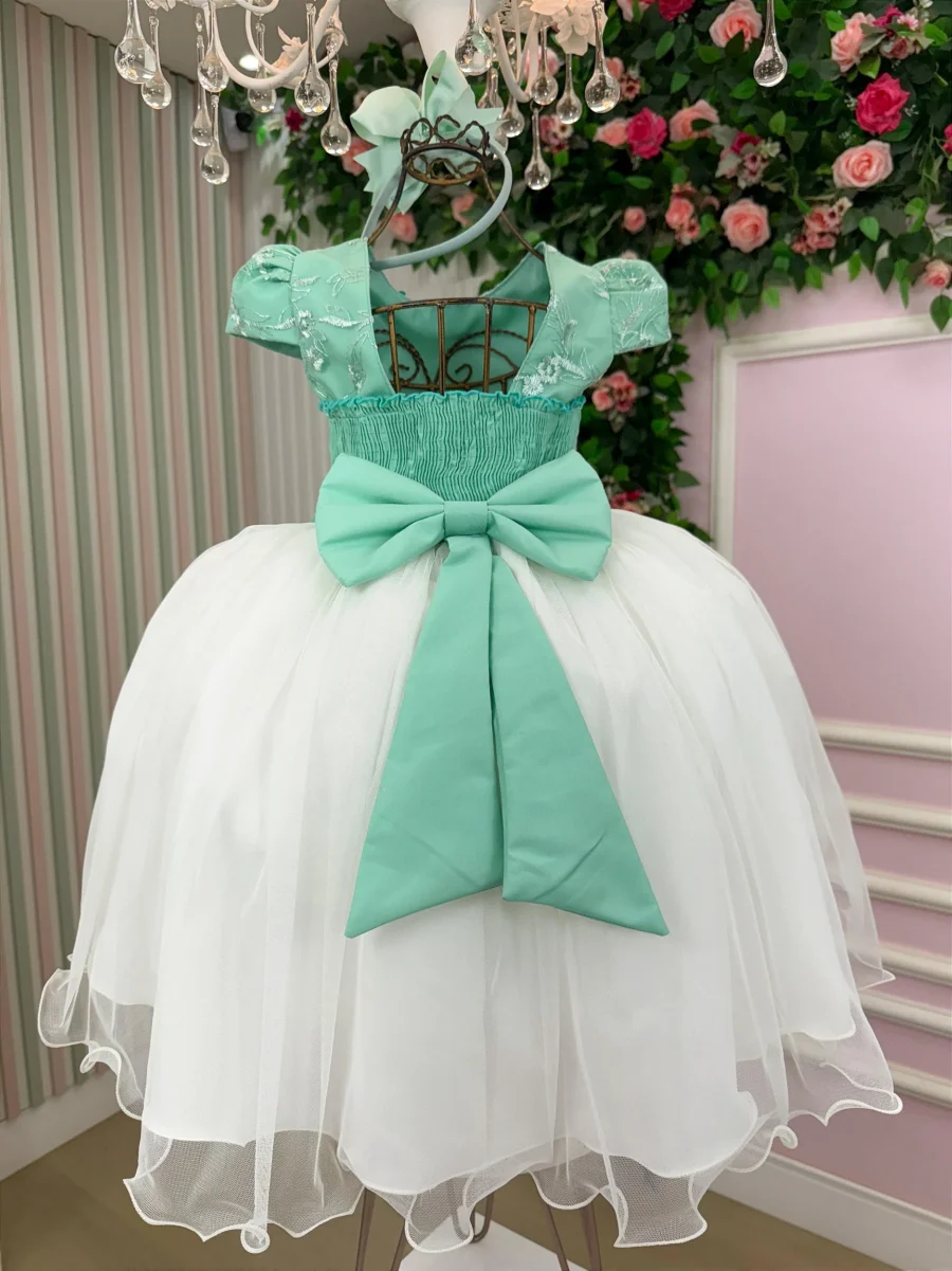 Vestido Midi Juvenil Vila Lele Sabrina Borboletas e Tule