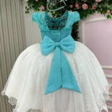 Vestido Midi Juvenil Vila Lele Sabrina Borboletas e Tule