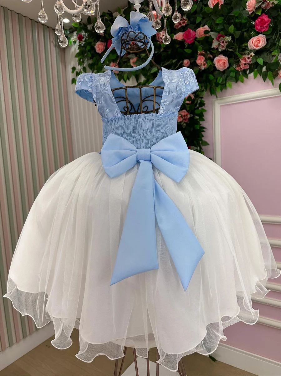 Vestido Midi Juvenil Vila Lele Sabrina Borboletas e Tule