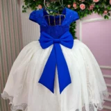 Vestido Midi Juvenil Vila Lele Sabrina Borboletas e Tule