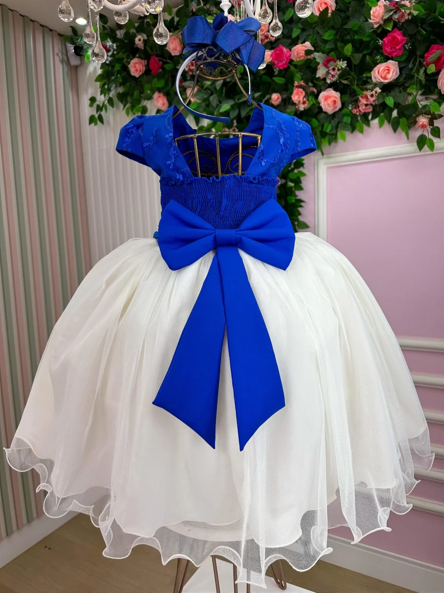 Vestido Midi Juvenil Vila Lele Sabrina Borboletas e Tule