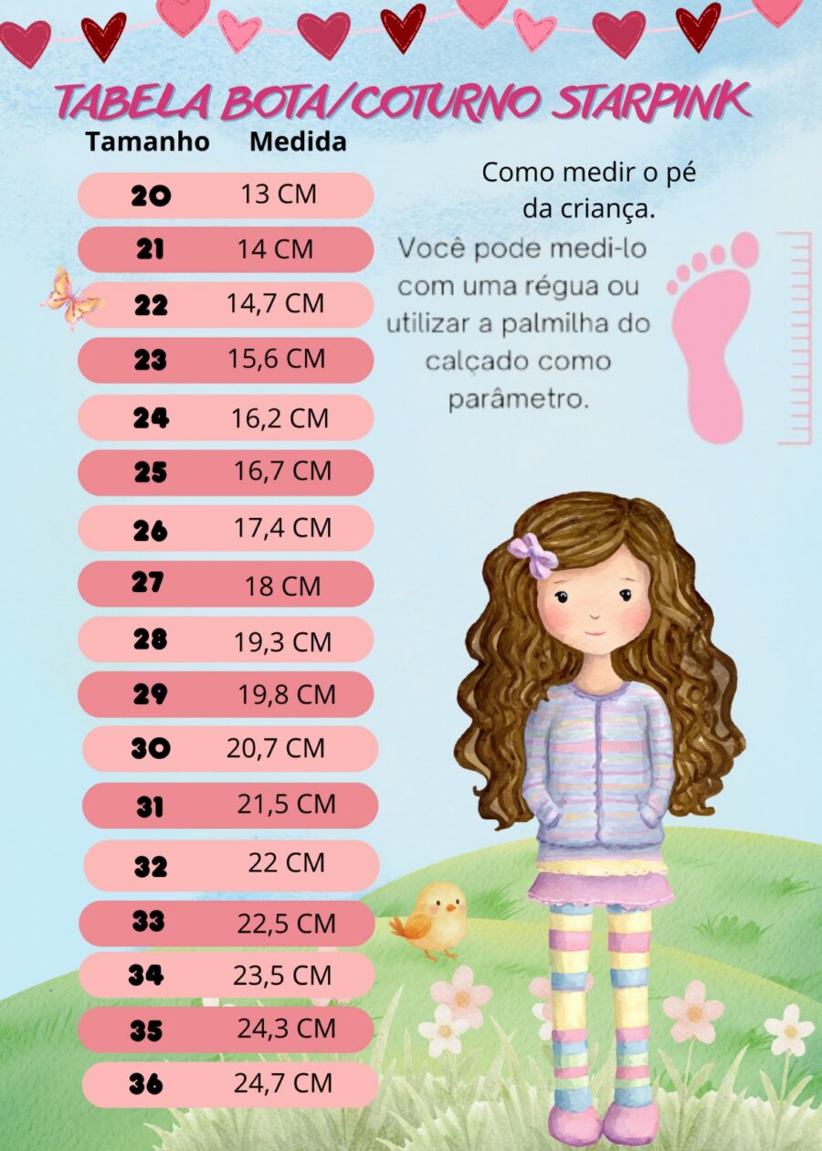 Bota Infantil StarPink Love Texana com Franjas Preta