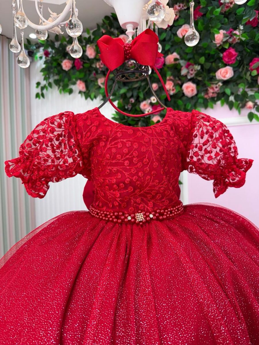 Vestido Infantil Bella Child Laize com Saiote