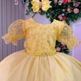 Vestido Infantil Bella Child Laize com Saiote
