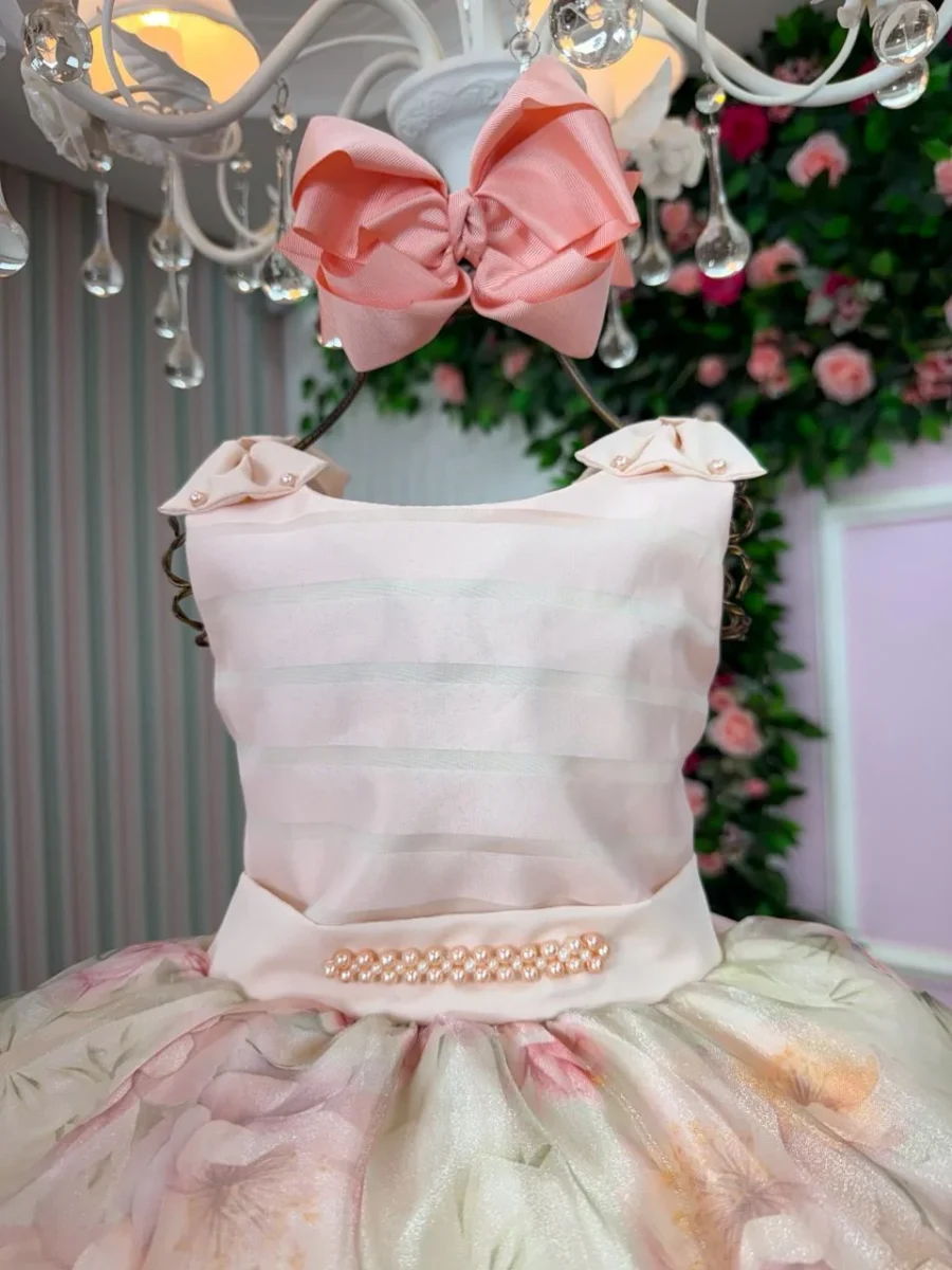 Vestido Infantil Florido Mini Miss Lorena Laura Luma