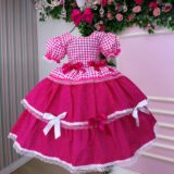 Vestido Junino Infantil Mimadine Stefanny Pink