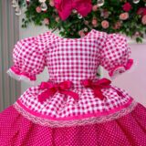 Vestido Junino Infantil Mimadine Stefanny Pink