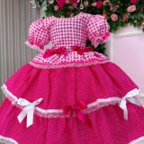 Vestido Junino Infantil Mimadine Stefanny Pink
