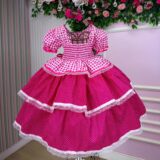 Vestido Junino Infantil Mimadine Stefanny Pink