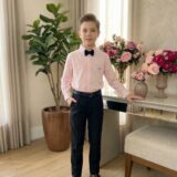 Conjunto Social Infantil Miss Cherry Henrique Rosa e Preto