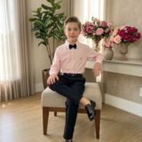 Conjunto Social Infantil Miss Cherry Henrique Rosa e Preto