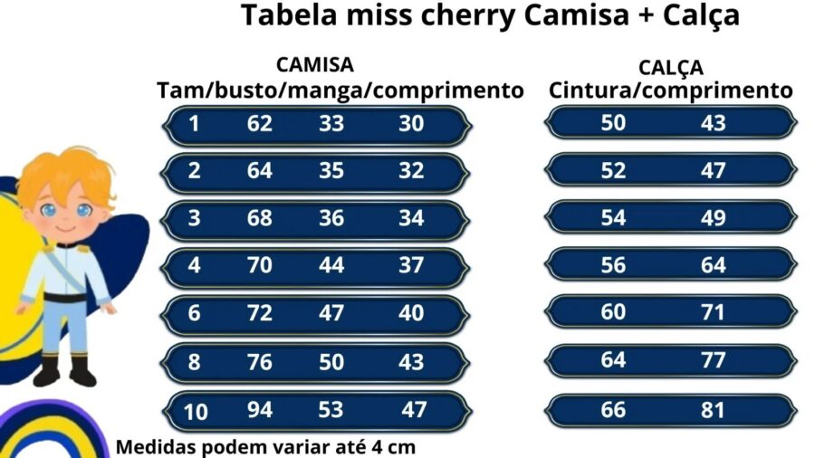 Conjunto Social Infantil Miss Cherry Henrique Rosa e Preto