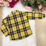 Camisa Flanelada Xadrez Junina Infantil Rian Amarela