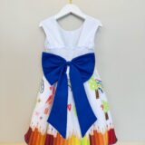 Vestido Infantil Branco Aquarela Formatura Festa 4 ao 18