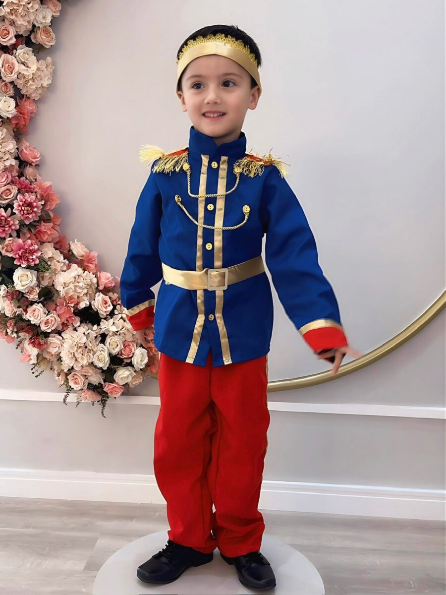 Conjunto Fantasia Infantil Príncipe Festas Luxo