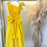 Vestido Infantil Longo Amarelo Daminha Formatura