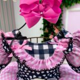 Vestido Junino Infantil Marie Ursinho do Sertão Preto