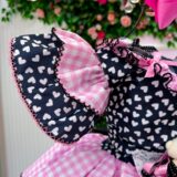 Vestido Junino Infantil Marie Ursinho do Sertão Preto