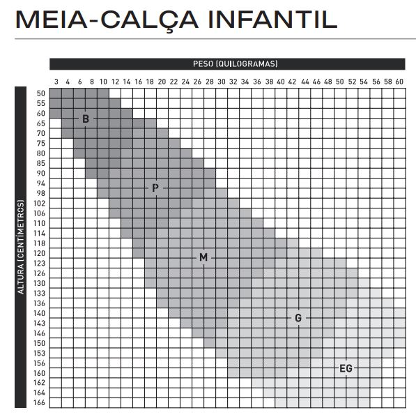 Meia Calça Infantil Canelada com Elastano Fio 70