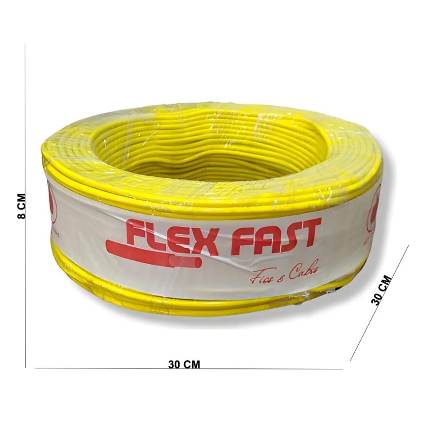 Cabo Flexível 10 mm 100 m Antichama 750V 6 Cores