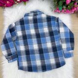 Camisa Flanelada Xadrez Junina Infantil James Azul