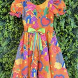 Vestido Junino Infantil Arraiá Laranja Festa São João