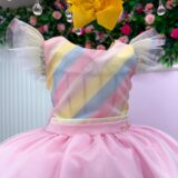 Vestido Infantil Temático Circo Candy Mini Miss Pompons