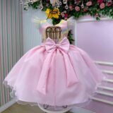 Vestido Infantil Temático Circo Candy Mini Miss Pompons