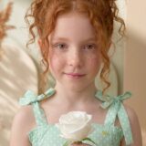Vestido Infantil Blogueirinha Hermione Verde com Cinto