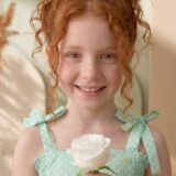 Vestido Infantil Blogueirinha Hermione Verde com Cinto
