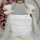Vestido Infantil Longo Off White com Borboletas Festa