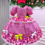 Vestido Junino Infantil Mimadine Viviane Pink