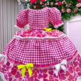 Vestido Junino Infantil Mimadine Viviane Pink