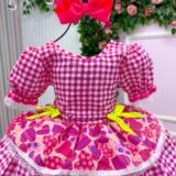 Vestido Junino Infantil Mimadine Viviane Pink