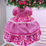 Vestido Junino Infantil Mimadine Viviane Pink