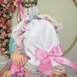 Conjunto Junino Meninas Blusa Branca e Saia Xadrez Colorida