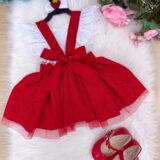 Romper Vestido Infantil Belli Moranguinho Vermelho