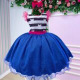 Vestido Infantil Temático Casinha de Bonecas Mini Miss