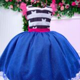 Vestido Infantil Temático Casinha de Bonecas Mini Miss